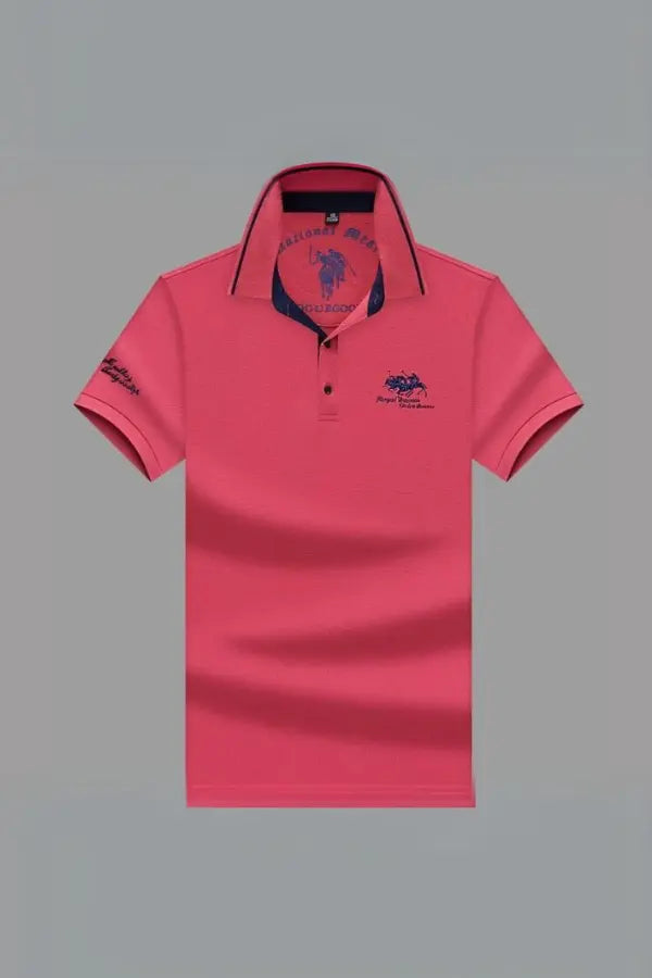 Polo à col mao pour homme en tissu léger et respirant