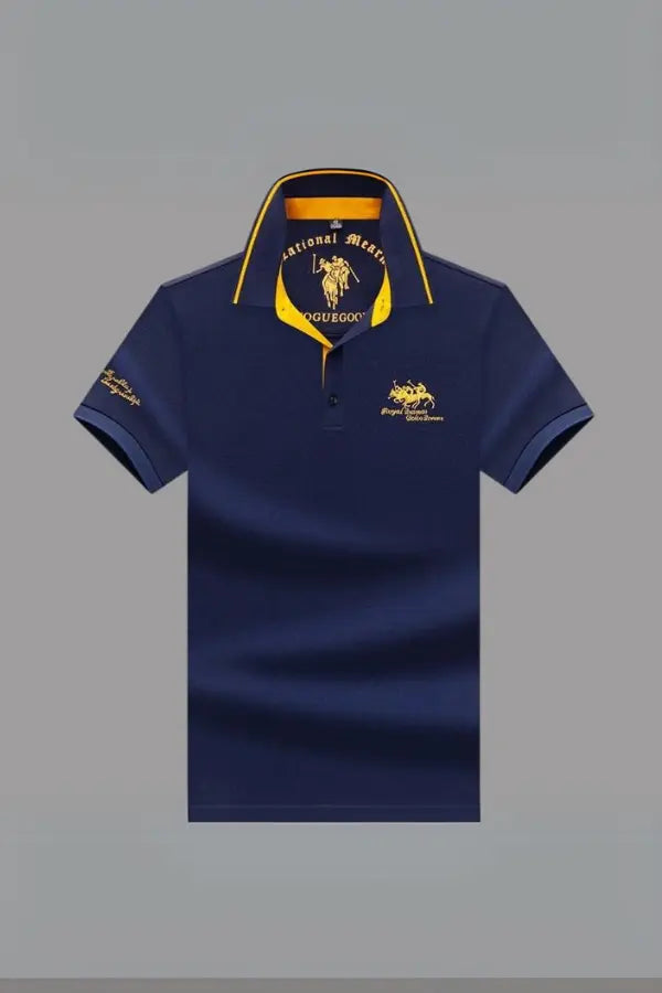 Polo à col mao pour homme en tissu léger et respirant
