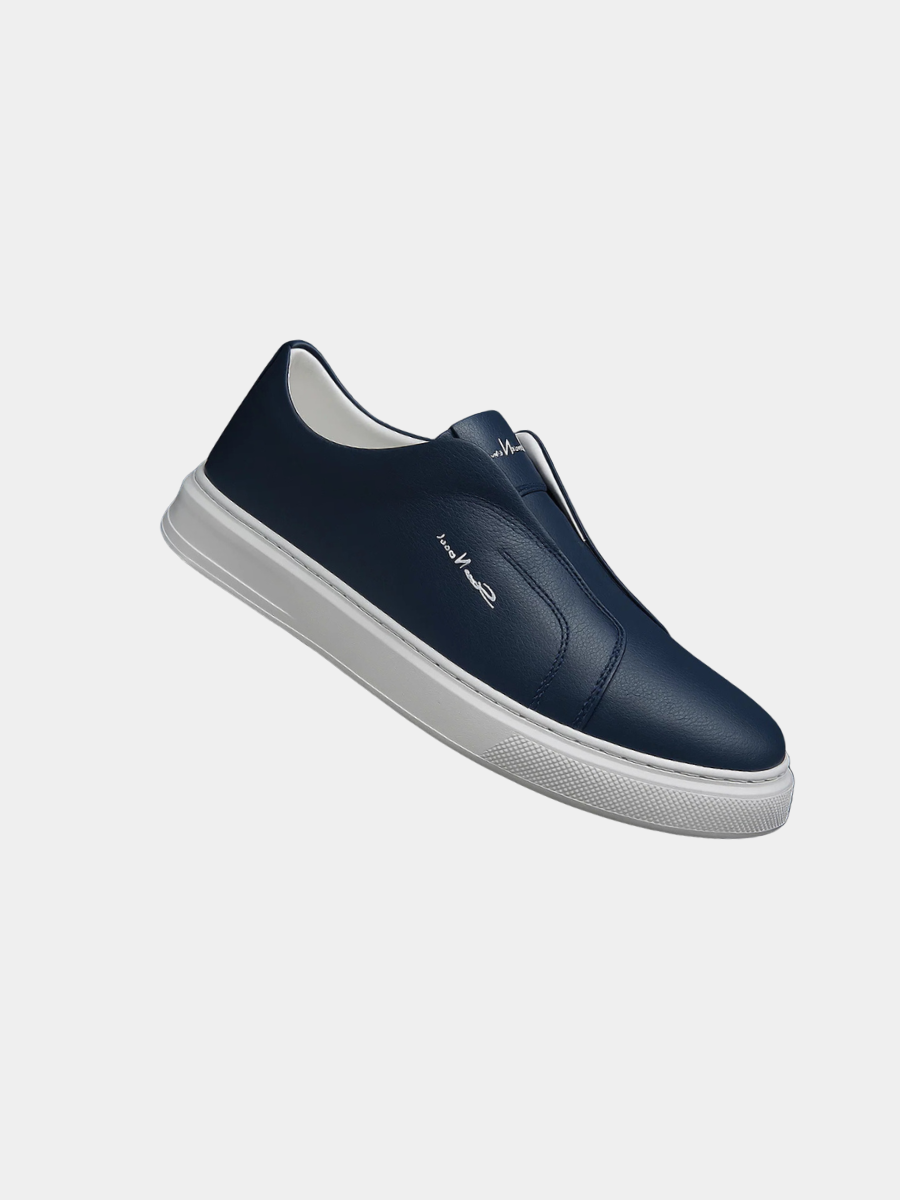 Sneakers slip-on sans lacets pour homme à la tige épurée