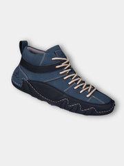 Chaussures classiques en cuir pleine fleur pour homme, finition lisse et semelle en caoutchouc