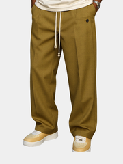 Pantalon habillé pour homme à coupe moderne et pli avant, disponible en plusieurs teintes neutres