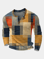 Chemise à manches longues pour homme à coupe ajustée et encolure nette