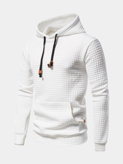 Sweat à capuche pour homme à coupe moderne avec poche kangourou et capuche réglable