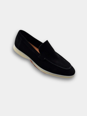 Mocassins en cuir velours pour homme à la surface veloutée et à la forme épurée