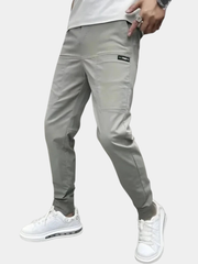 Pantalon cargo stretch pour homme, coupe moderne, disponible en plusieurs coloris