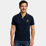Polo pour homme à coupe ajustée en tissu respirant, disponible en plusieurs coloris