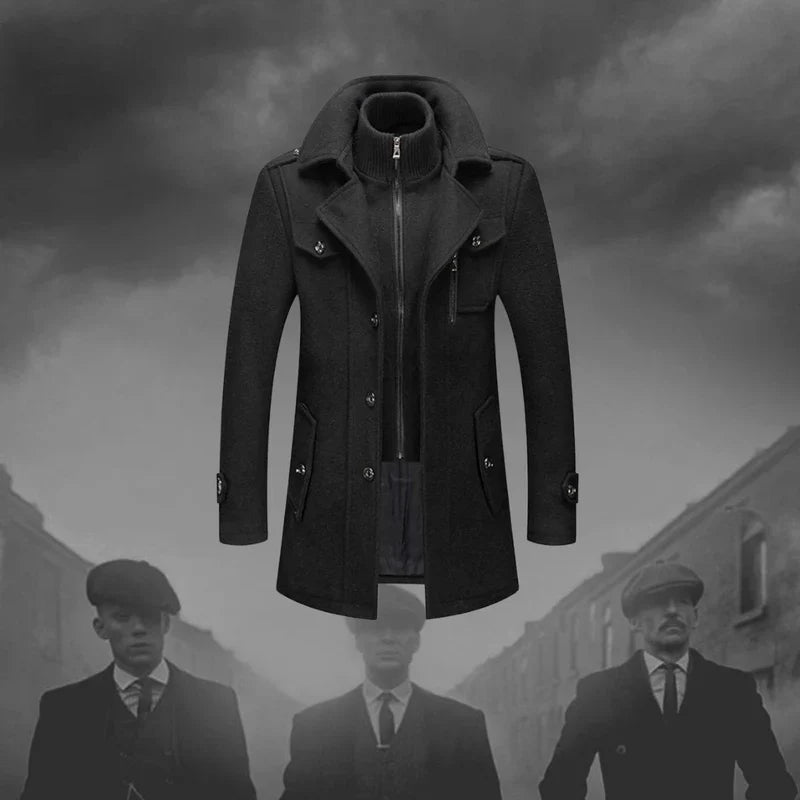 Veste d'hiver pour homme aux lignes épurées, disponible en gris, noir et marron
