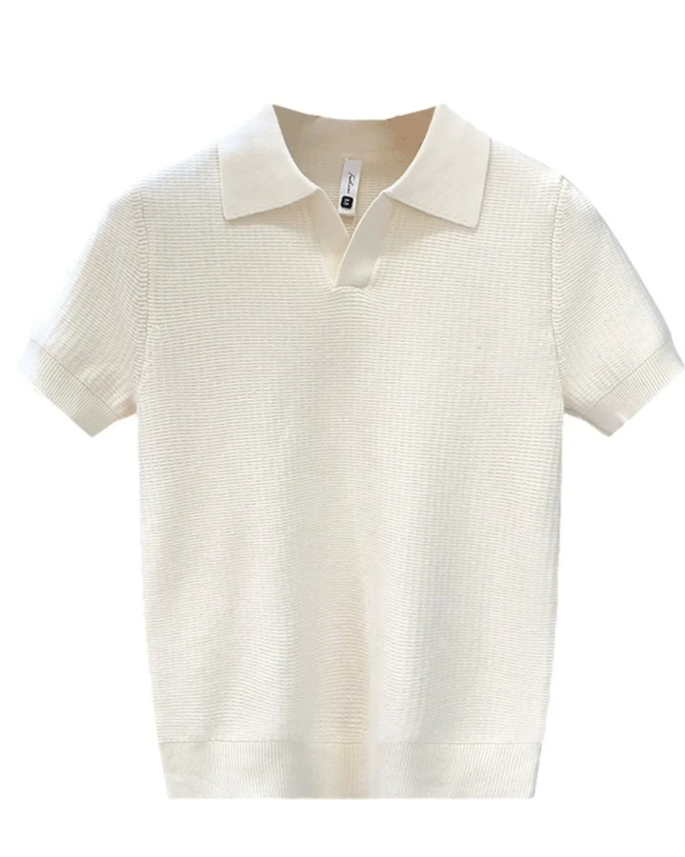 Polo en maille à col classique et coupe ajustée pour homme