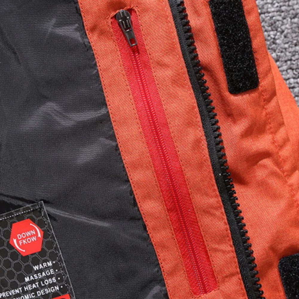 Veste d'hiver en duvet pour homme avec capuche amovible et coupe épurée