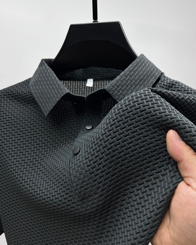Polo pour homme au motif élégant et tissu respirant, décliné en plusieurs coloris