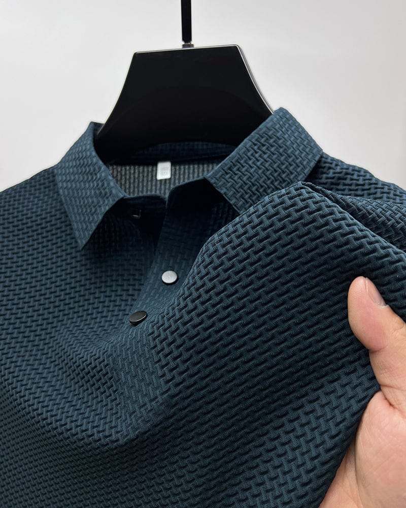 Polo pour homme au motif élégant et tissu respirant, décliné en plusieurs coloris