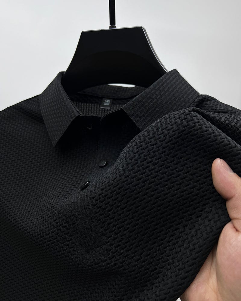Polo pour homme au motif élégant et tissu respirant, décliné en plusieurs coloris